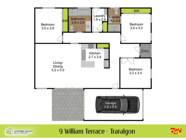 Floorplan of Homely house listing, 9 William Terrace, Traralgon VIC 3844