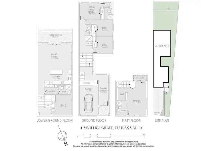 Floorplan of Homely semi-detached listing, 4 Manning Parade, Dundas Valley NSW 2117
