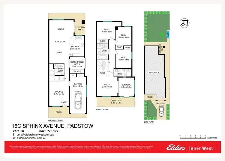 Floorplan of Homely semi-detached listing, 16C Sphinx Avenue, Padstow NSW 2211