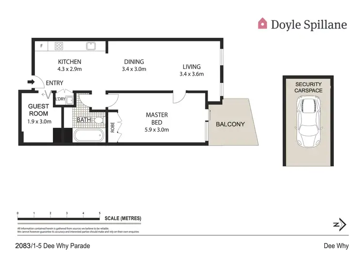 Floorplan of Homely apartment listing, 2083/5 Dee Why Parade, Dee Why NSW 2099