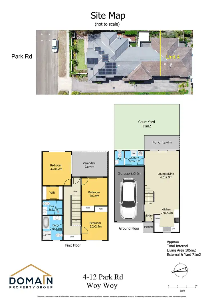 Floorplan of Homely townhouse listing, 4/12 Park Road, Woy Woy NSW 2256