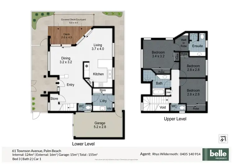 Floorplan of Homely house listing, 61 Townson Avenue, Palm Beach QLD 4221