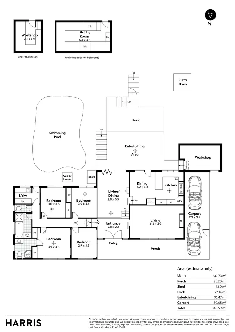 Floorplan of Homely house listing, 6 Scroop Road, Hawthorndene SA 5051