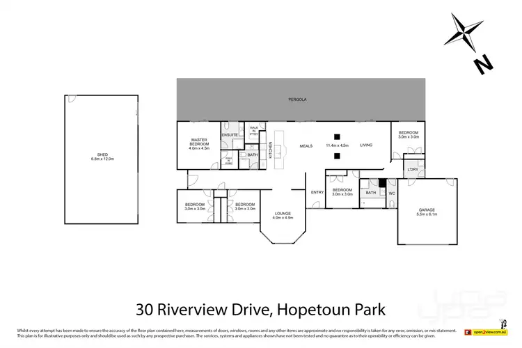 Floorplan of Homely house listing, 30 Riverview Drive, Hopetoun Park VIC 3340