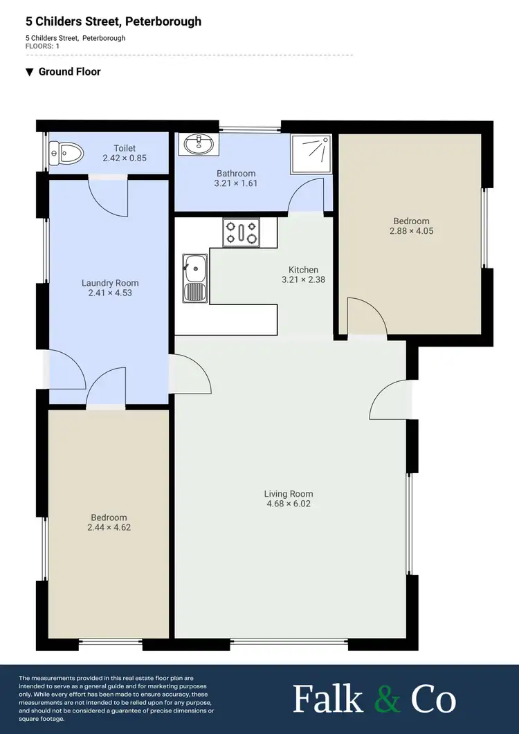 Floorplan of Homely house listing, 5 Childers Street, Peterborough VIC 3270