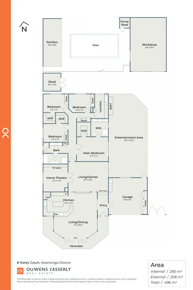 Floorplan of Homely house listing, 8 Naley Court, Noarlunga Downs SA 5168