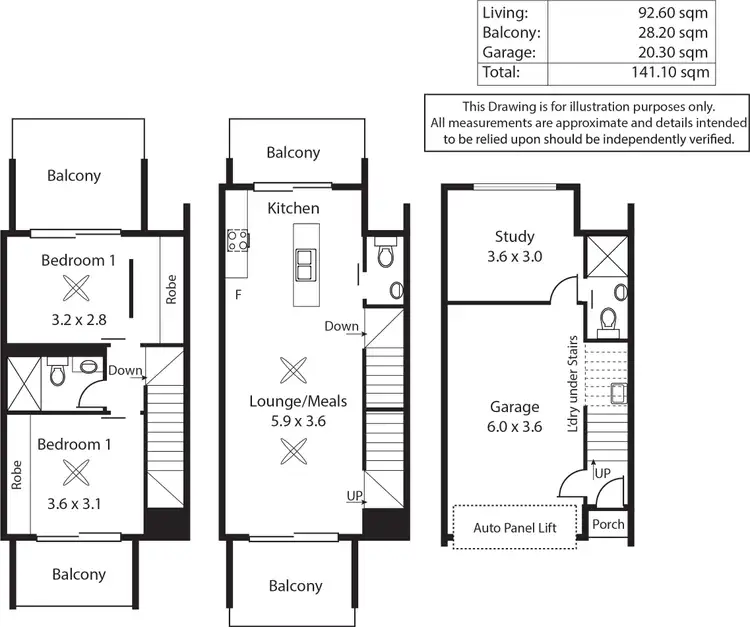 Floorplan of Homely townhouse listing, 5/2A Beckman Street, Plympton SA 5038