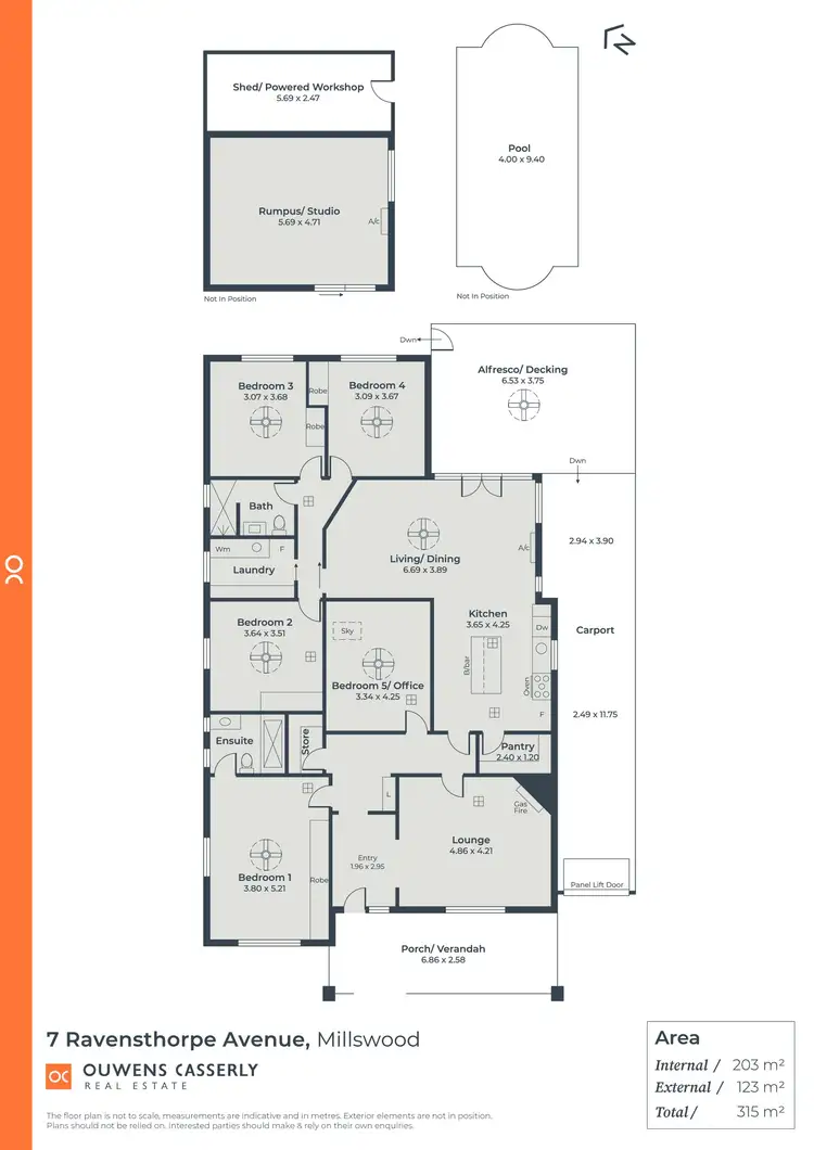 Floorplan of Homely house listing, 7 Ravensthorpe Avenue, Millswood SA 5034