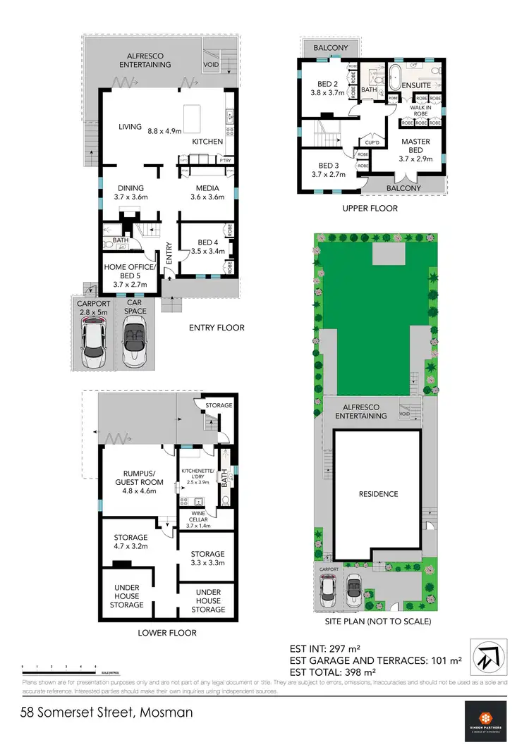 Floorplan of Homely house listing, 58 Somerset Street, Mosman NSW 2088