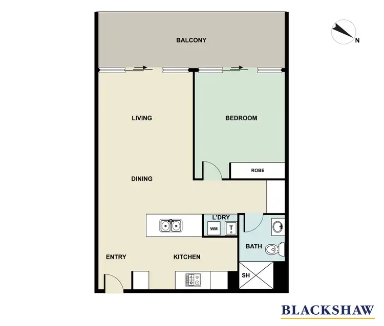 Floorplan of Homely apartment listing, 212/65 Cooyong Street, Braddon ACT 2612