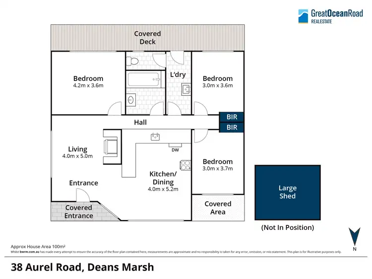 Floorplan of Homely house listing, 38 Aurel Road, Deans Marsh VIC 3235