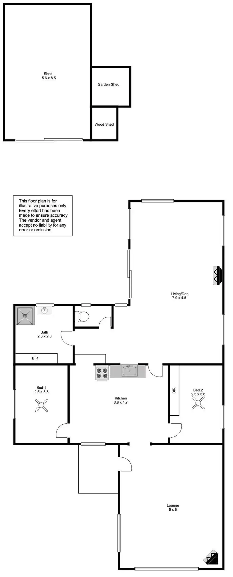 Floorplan of Homely house listing, 159 Esplanade, Coffin Bay SA 5607