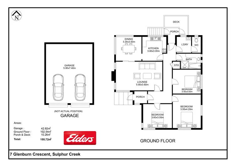 Floorplan of Homely house listing, 7 Glenburn Crescent, Sulphur Creek TAS 7316