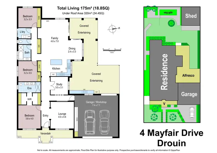Floorplan of Homely house listing, 4 Mayfair Drive, Drouin VIC 3818