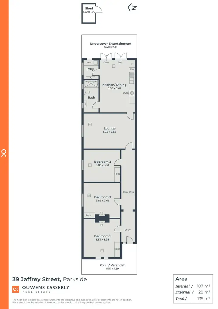 Floorplan of Homely house listing, 39 Jaffrey Street, Parkside SA 5063