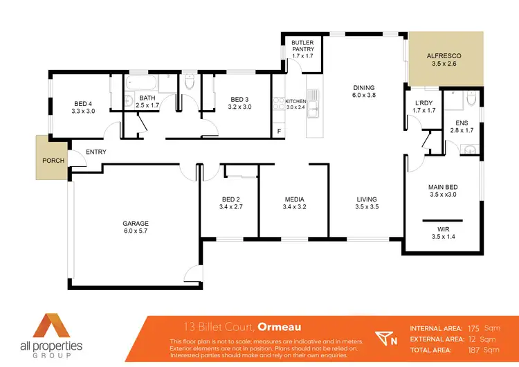 Floorplan of Homely house listing, 13 Billet Court, Ormeau QLD 4208