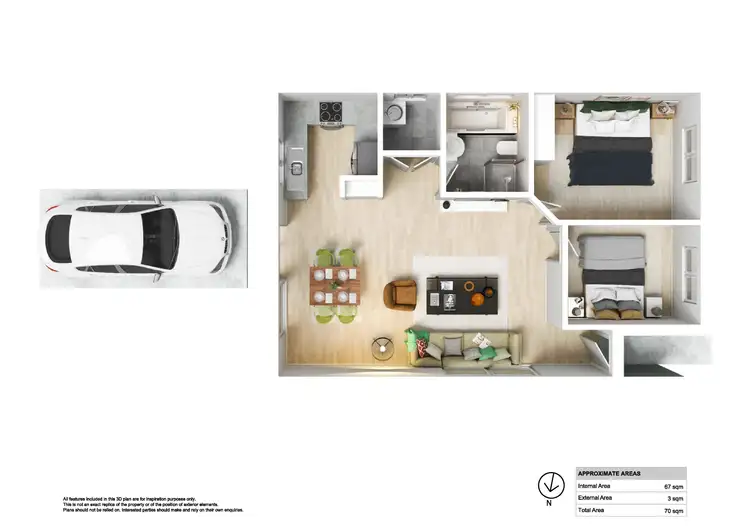 Floorplan of Homely townhouse listing, 3/104 Main Road, Speers Point NSW 2284