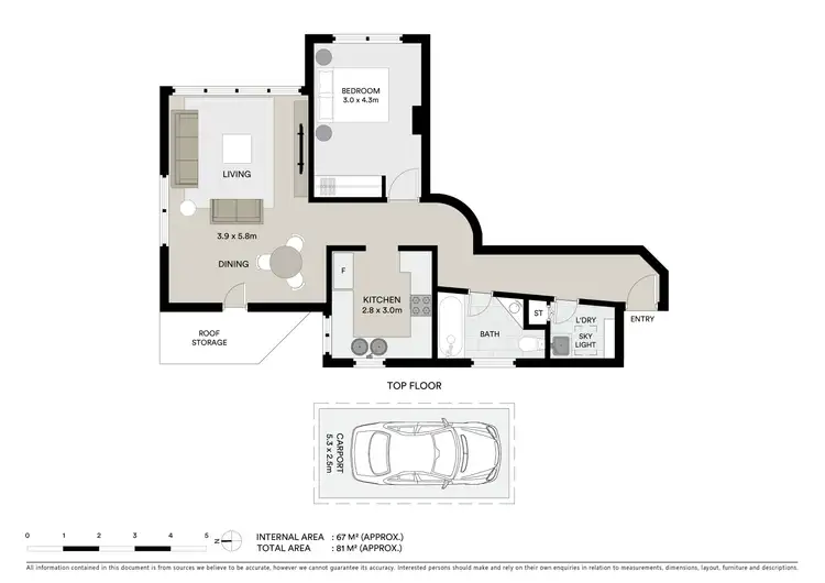 Floorplan of Homely apartment listing, 8/28 Lower Wycombe Road, Neutral Bay NSW 2089