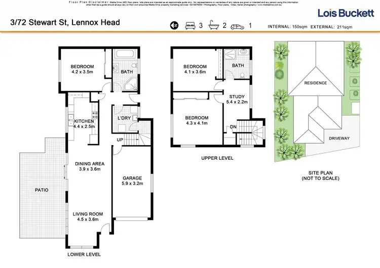 Floorplan of Homely townhouse listing, 51 Lems Lane, Lennox Head NSW 2478
