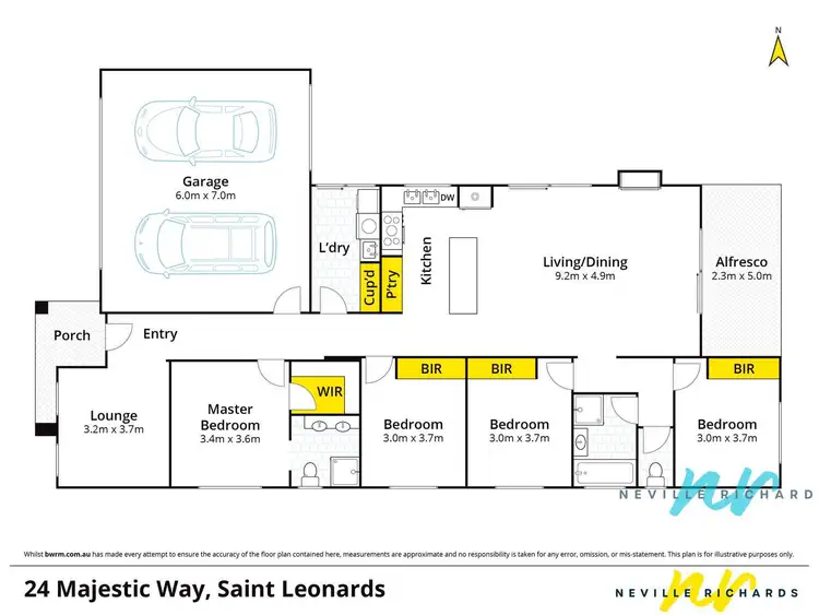 Floorplan of Homely house listing, 24 Majestic Way, St Leonards VIC 3223
