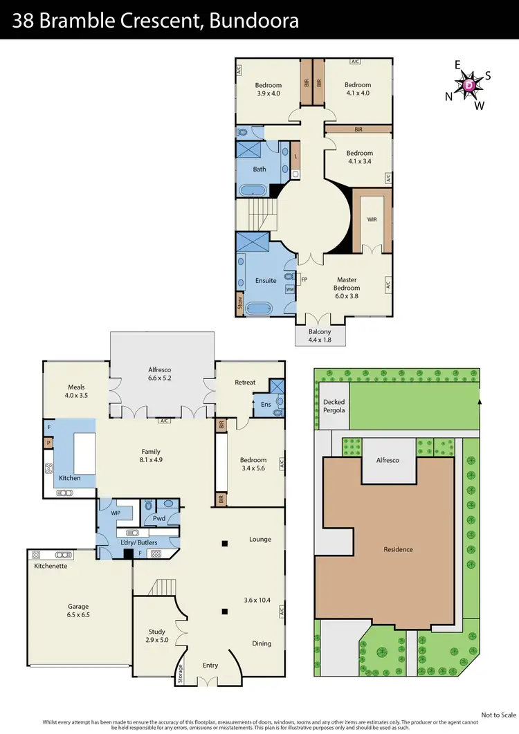Floorplan of Homely house listing, 38 Bramble Crescent, Bundoora VIC 3083