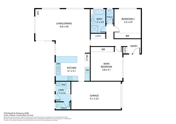 Floorplan of Homely villa listing, 2/76-78 South Street, Tuncurry NSW 2428