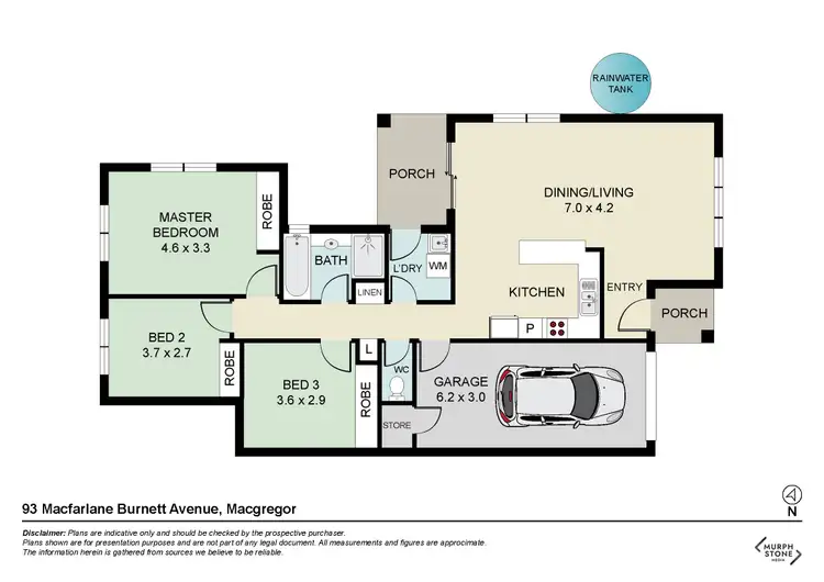 Floorplan of Homely house listing, 93 Macfarlane Burnet Avenue, Macgregor ACT 2615