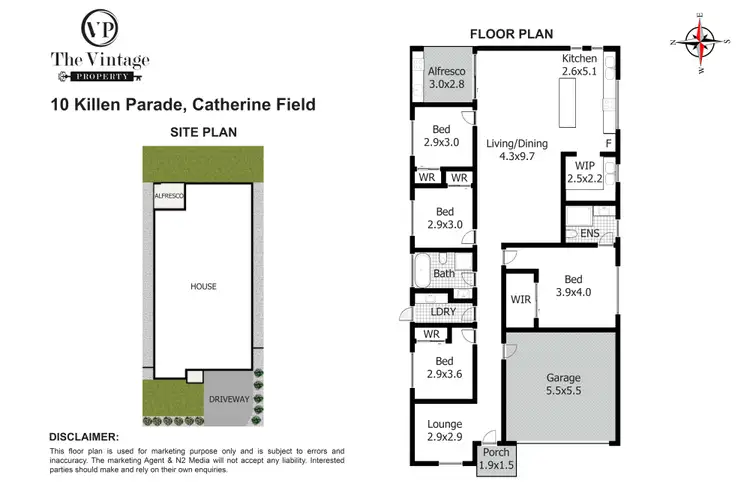 Floorplan of Homely house listing, 10 Killen Parade, Catherine Field NSW 2557