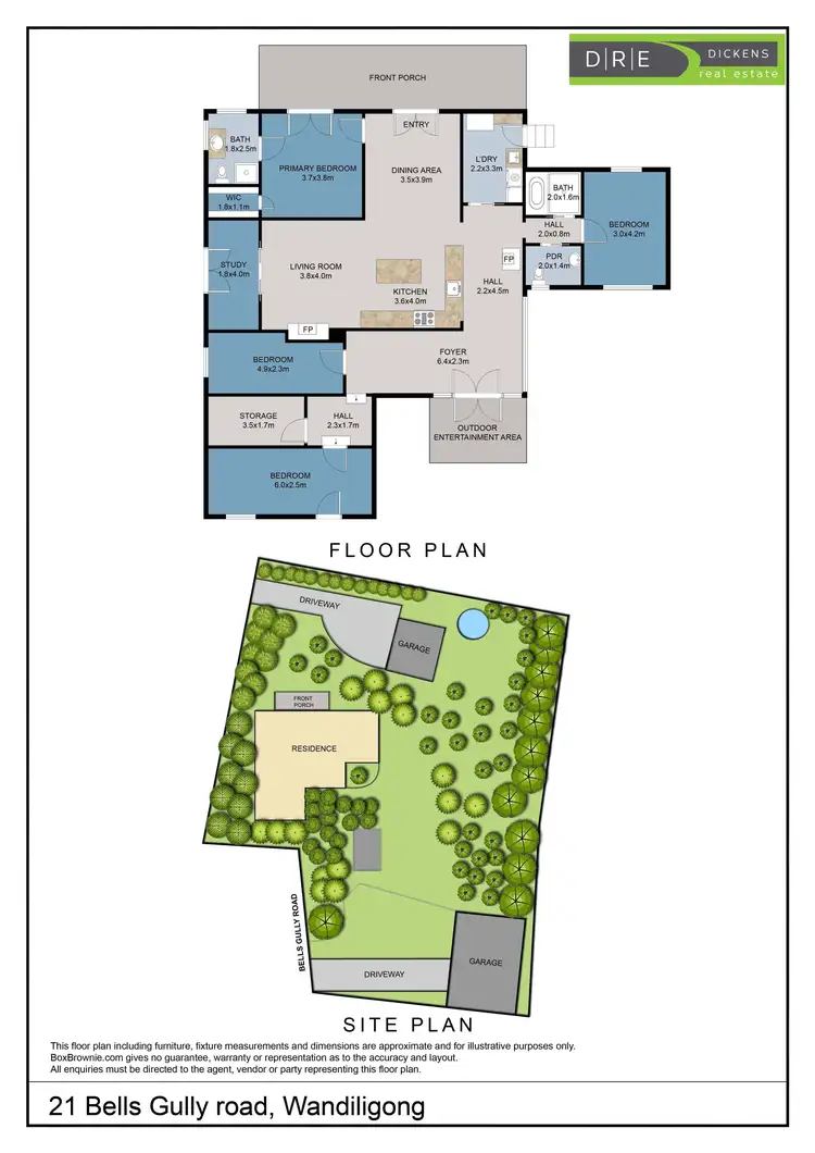 Floorplan of Homely house listing, 21 Bells Gully Road, Wandiligong VIC 3744
