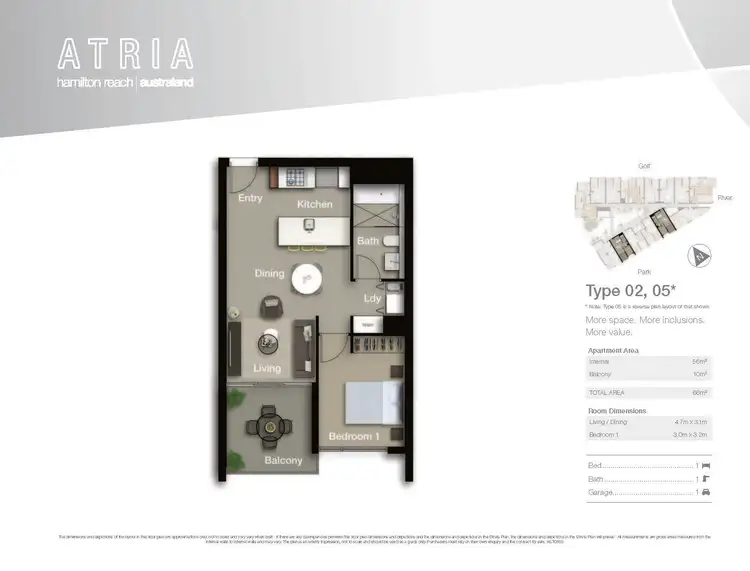 Floorplan of Homely apartment listing, 18 Parkside Circuit, Hamilton QLD 4007