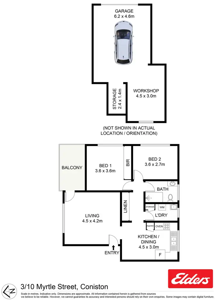 Floorplan of Homely unit listing, 3/10 Myrtle Street, Coniston NSW 2500