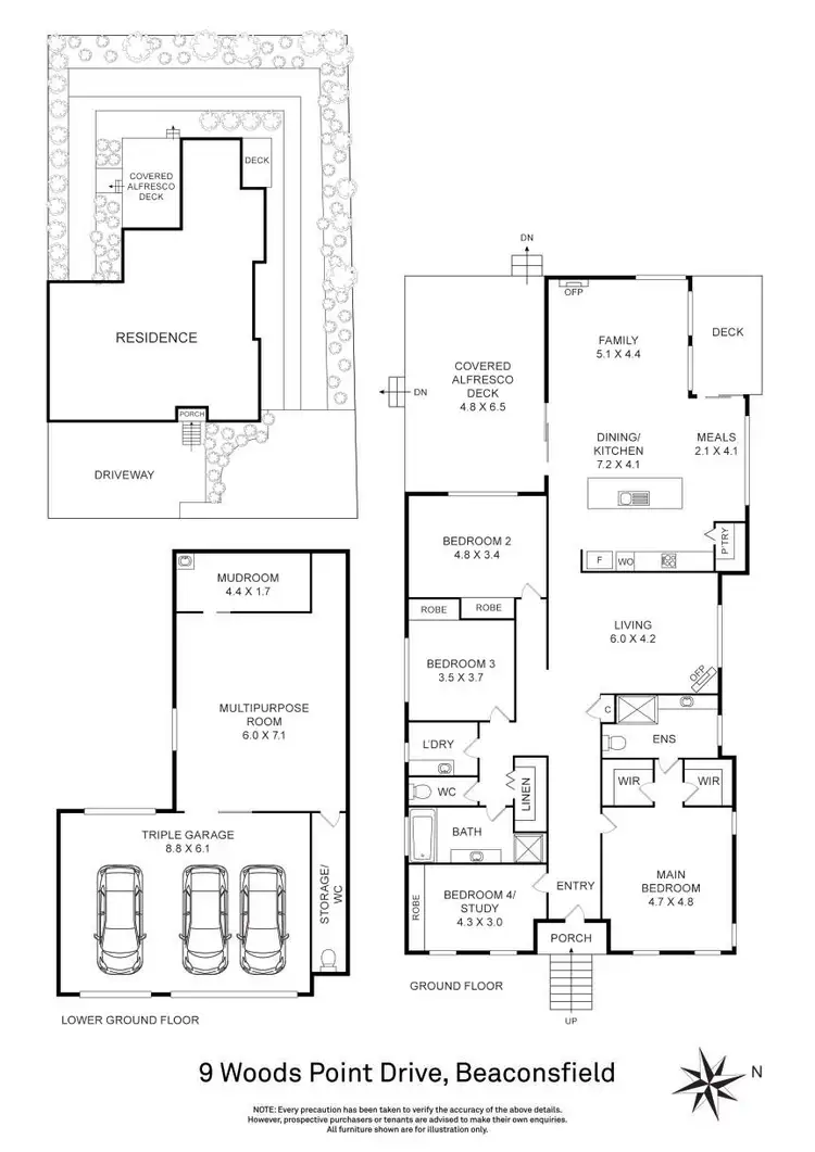 Floorplan of Homely house listing, 9 Woods Point Drive, Beaconsfield VIC 3807
