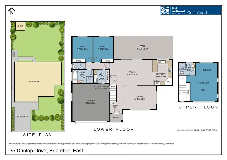 Floorplan of Homely house listing, 35 Dunlop Drive, Boambee East NSW 2452
