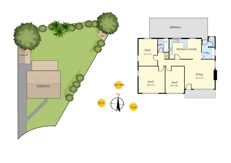 Floorplan of Homely house listing, 21 Manna Court, Frankston North VIC 3200