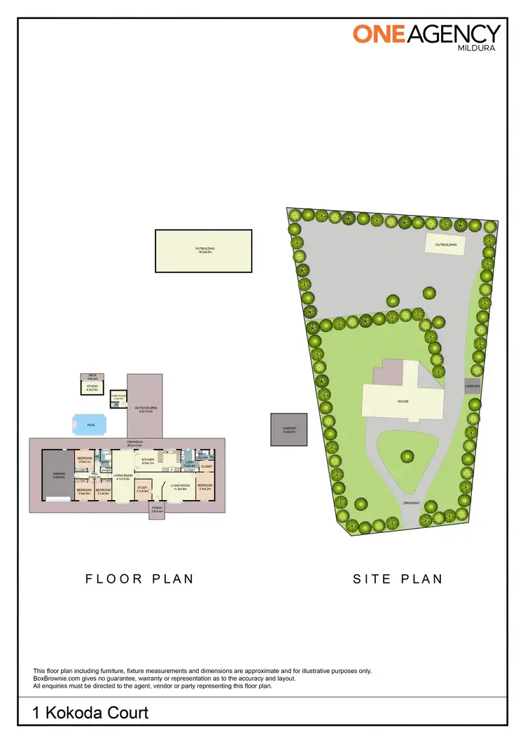 Floorplan of Homely house listing, 1 Kokoda Court, Robinvale VIC 3549