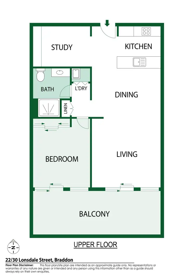 Floorplan of Homely apartment listing, 22/30 Lonsdale Street, Braddon ACT 2612