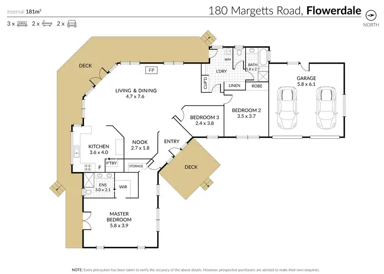 Floorplan of Homely house listing, 180 Margetts Road, Flowerdale VIC 3717