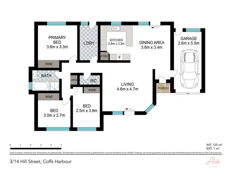 Floorplan of Homely villa listing, 3/14 Hill Street, Coffs Harbour NSW 2450