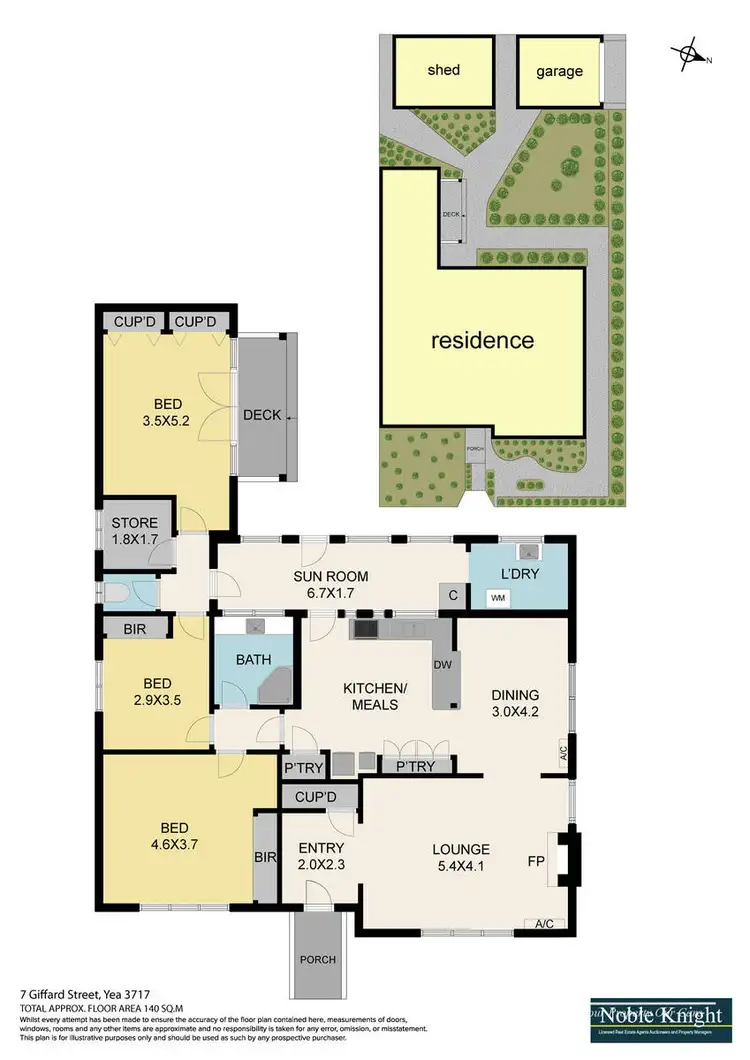 Floorplan of Homely house listing, 7 Giffard Street, Yea VIC 3717