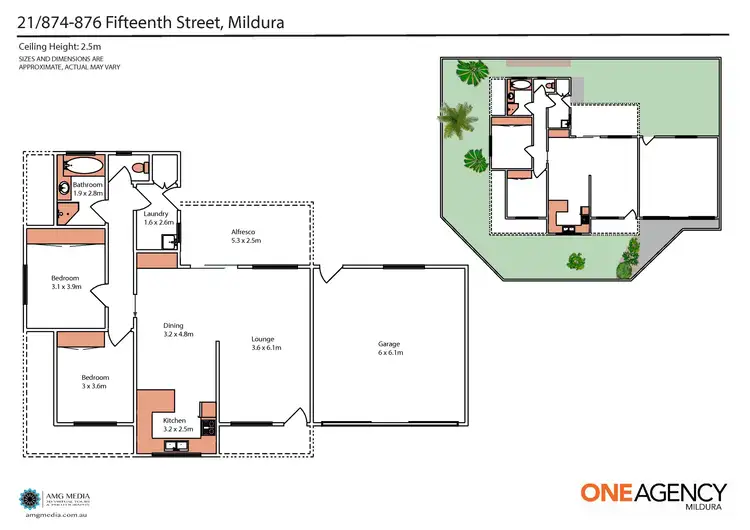 Floorplan of Homely unit listing, 21/874 - 876 Fifteenth Street, Mildura VIC 3500