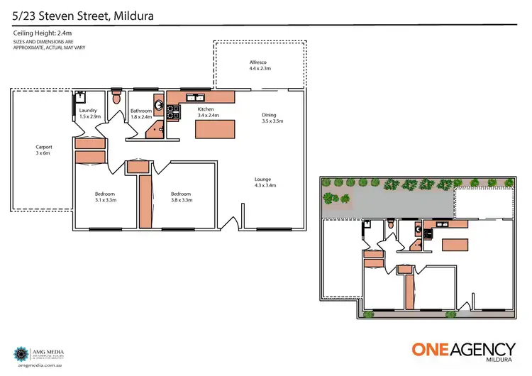 Floorplan of Homely unit listing, 5/23 Steven Street, Mildura VIC 3500