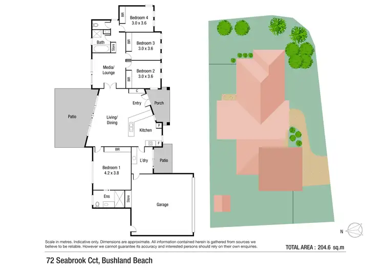 Floorplan of Homely house listing, 72 Seabrook Circuit, Bushland Beach QLD 4818