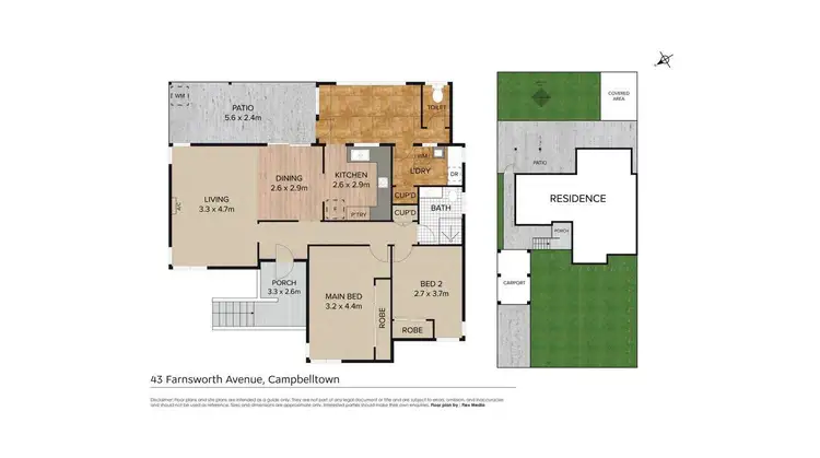 Floorplan of Homely house listing, 43 Farnsworth Avenue, Campbelltown NSW 2560