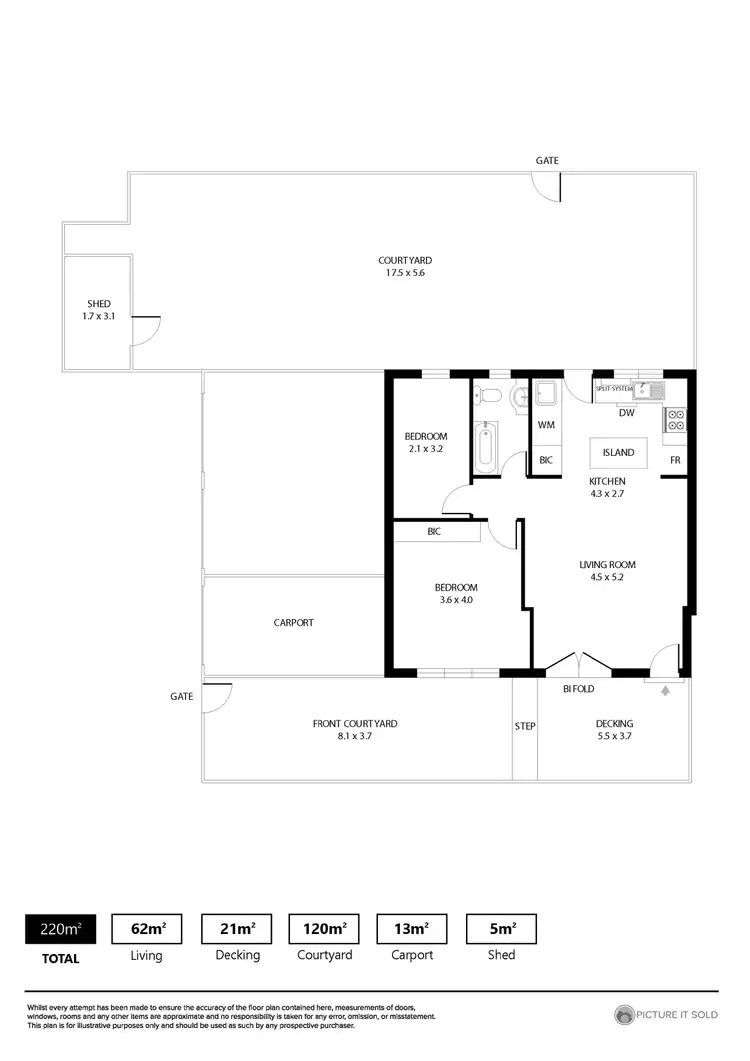 Floorplan of Homely unit listing, 1/23 Brand Street, Beulah Park SA 5067