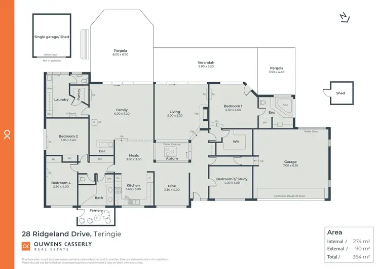 Floorplan of Homely house listing, 28 Ridgeland Drive, Teringie SA 5072