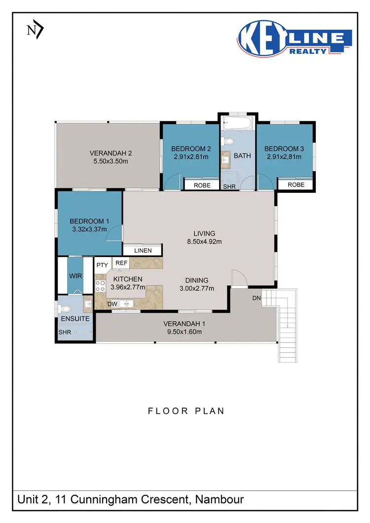 Floorplan of Homely house listing, 2/11 Cunningham Crescent, Nambour QLD 4560
