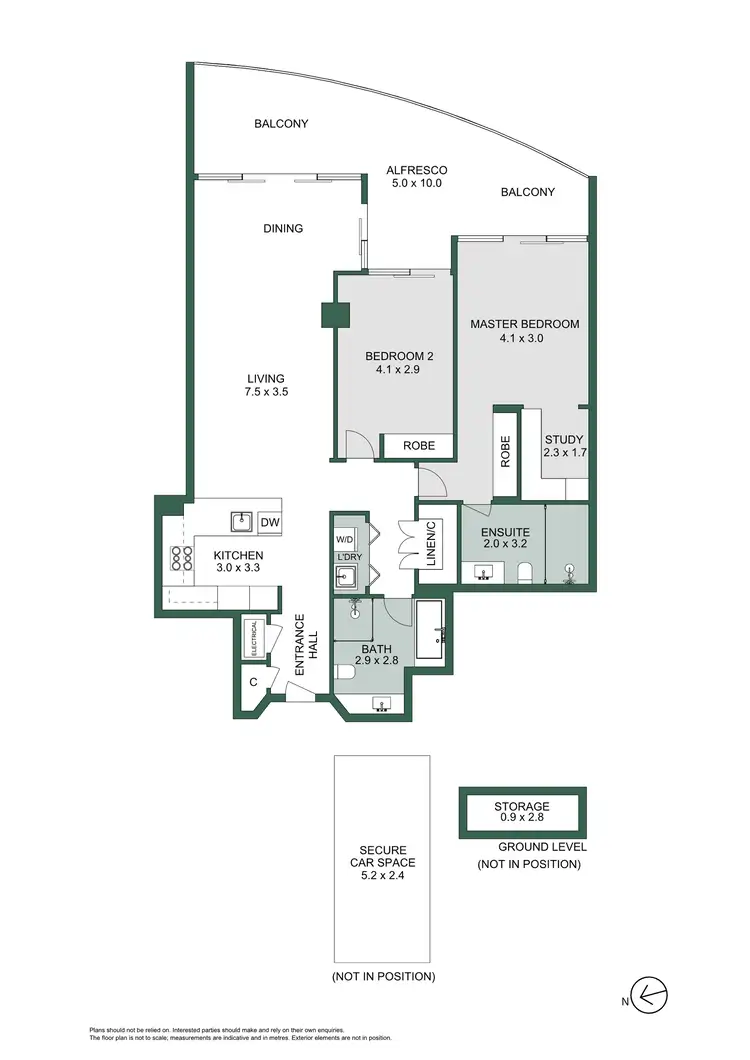Floorplan of Homely apartment listing, 1502/50 Murray Street, Sydney NSW 2000