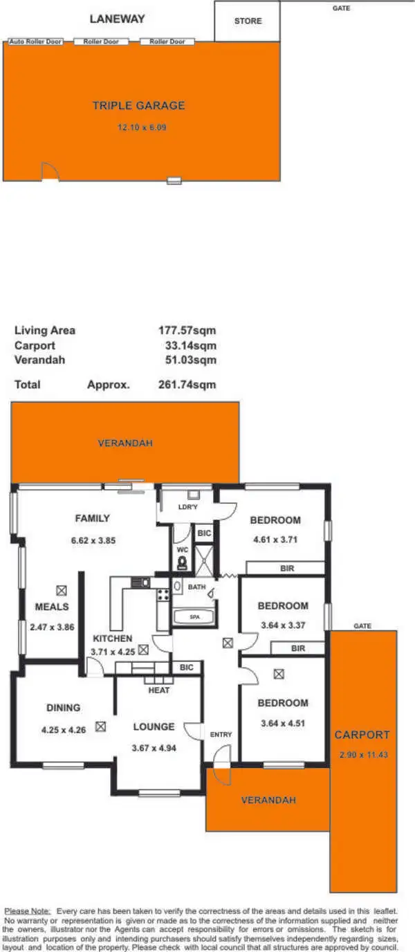 Floorplan of Homely house listing, 62 Charles Sturt Avenue, Grange SA 5022