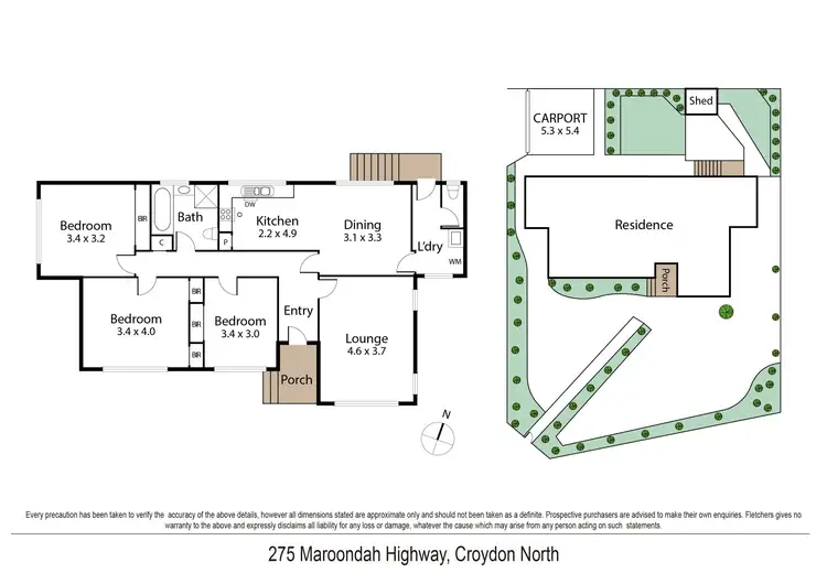 Floorplan of Homely house listing, 275 Maroondah Highway, Croydon North VIC 3136