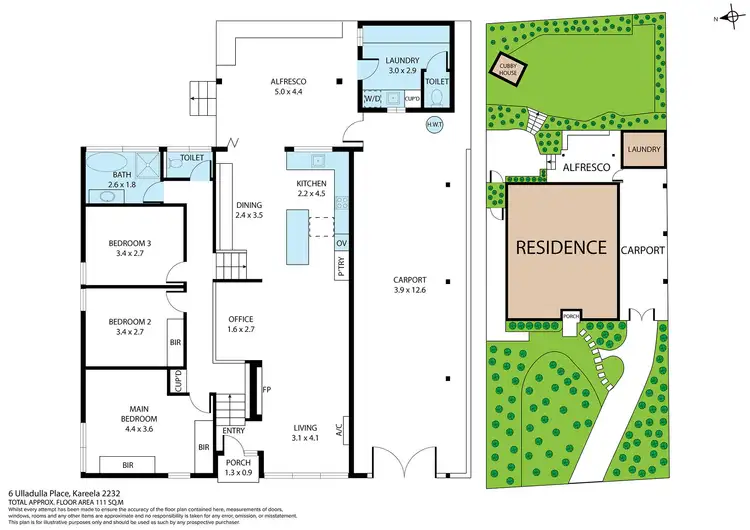 Floorplan of Homely house listing, 6 Ulladulla Place, Kareela NSW 2232